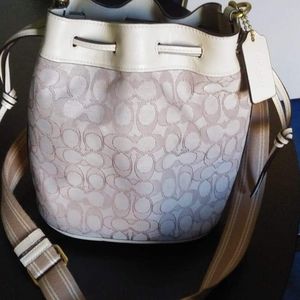 Coach Canvas Bucket Bag